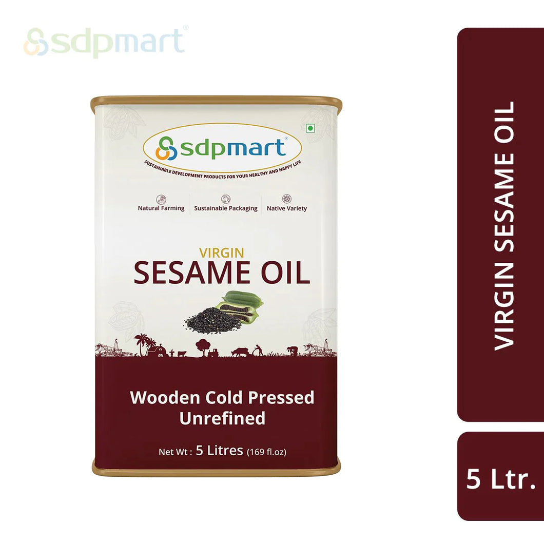 SDPMart Virgin Sesame Oil - 5 Litre