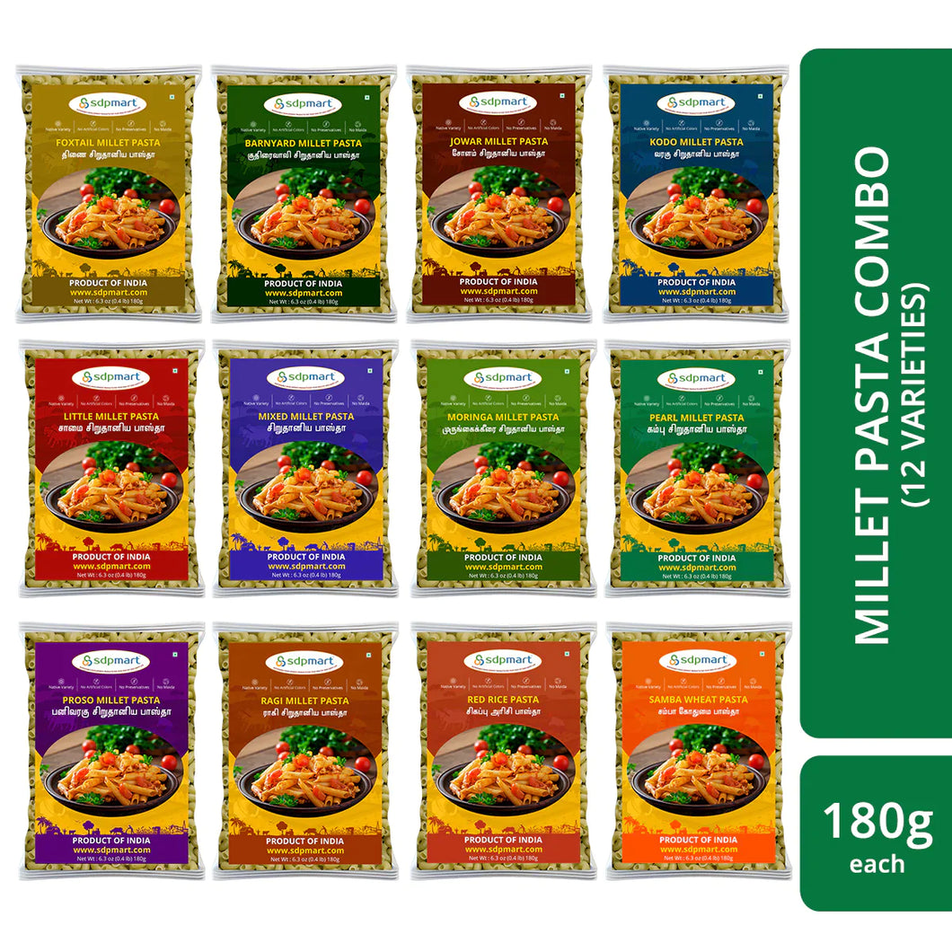 Millet Pasta Combo - 12 Packets